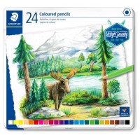 ESTUCHE METÁLICO CON 24 LÁPICES, COLORES SURTIDOS STAEDTLER 146C M24 (Espera 4 dias)